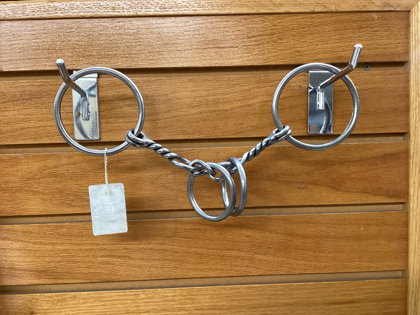 Twisted Wire Ring Link Snaffle Bit