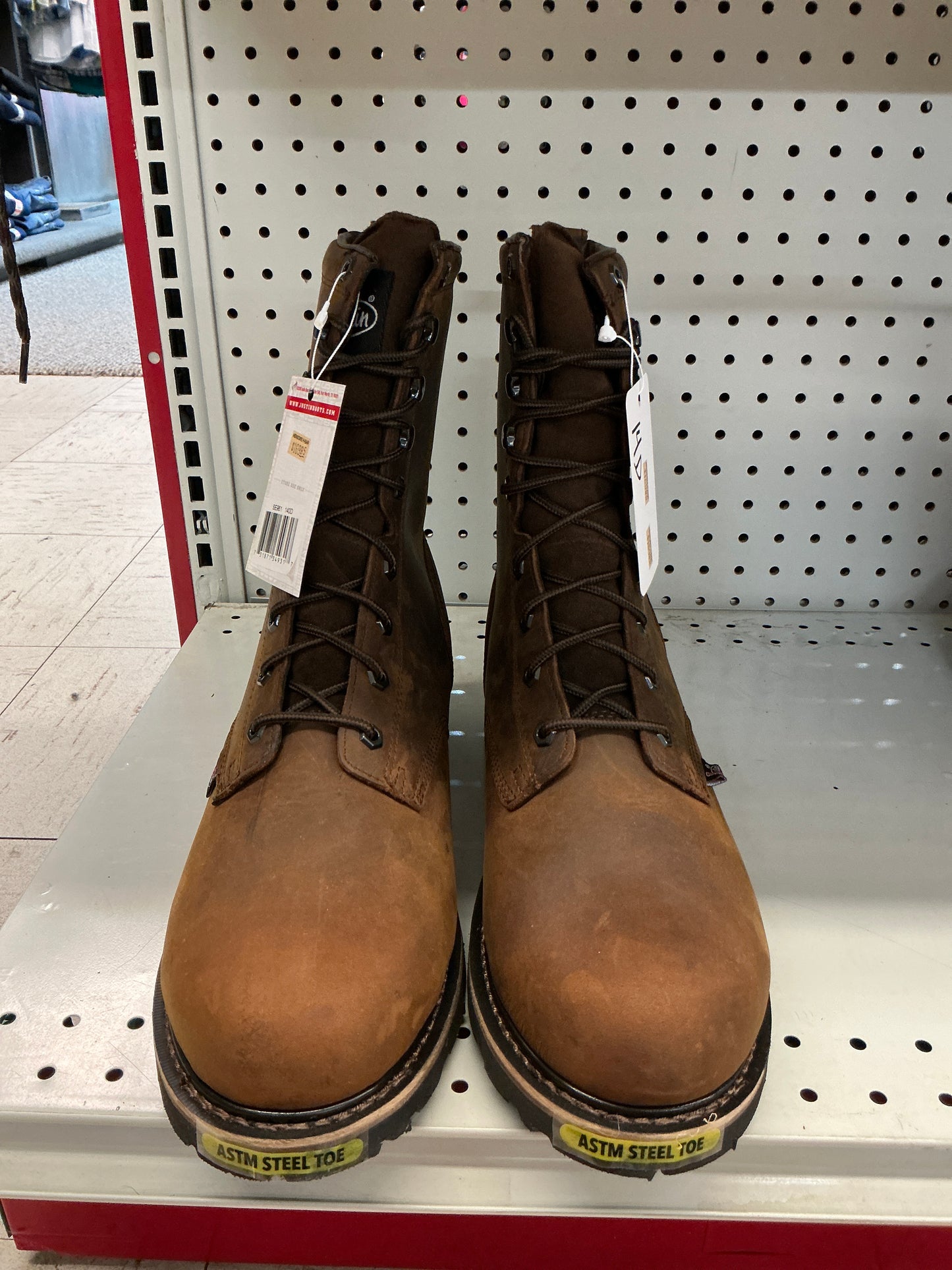 Justin Lace Up Steel Toe