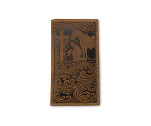 Nocona Belt Co.® Cowboy Praying Rodeo Wallet