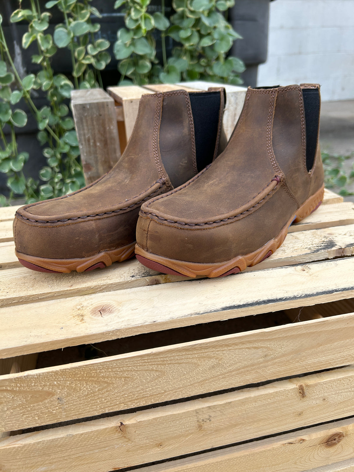Women's 4" Work Chelsea Driving Moc- Nano Toe by Twisted X