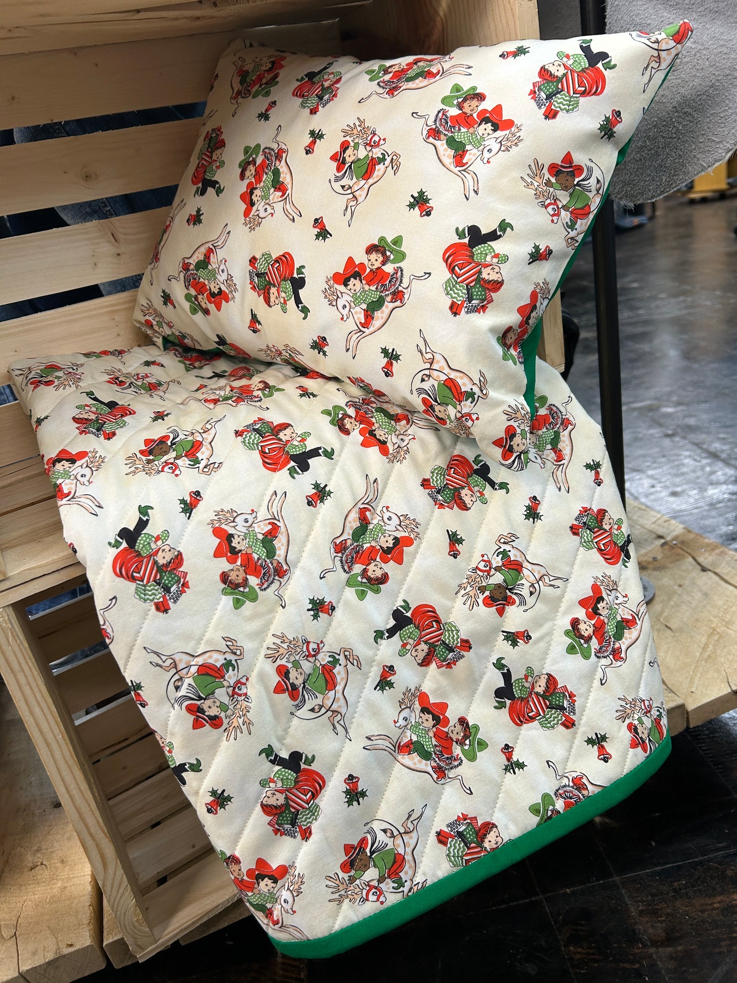 Christmas Cowboy Bedding Set