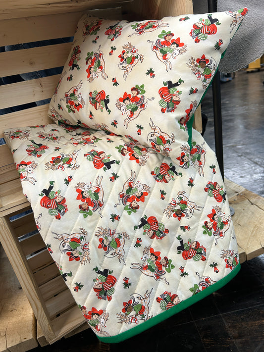 Christmas Cowboy Bedding Set