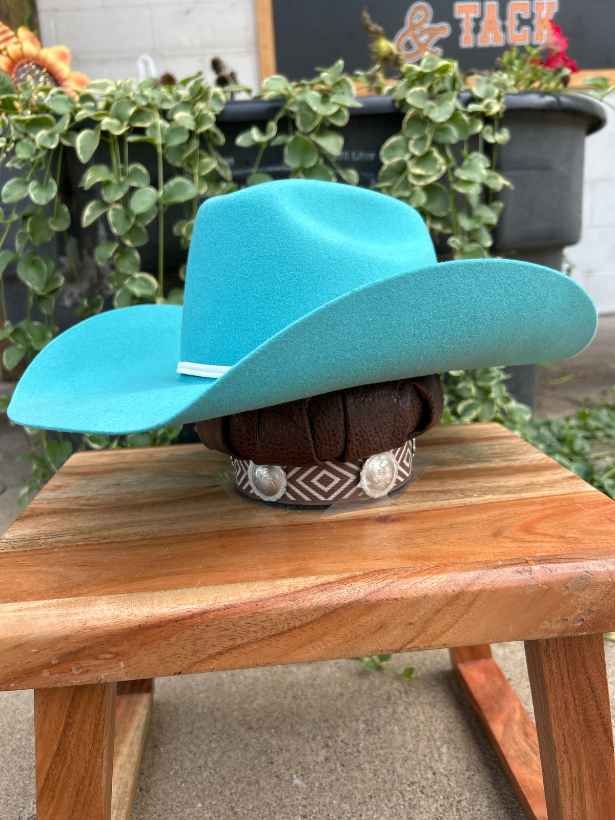 Twister Kid's Turquoise Felt Hat