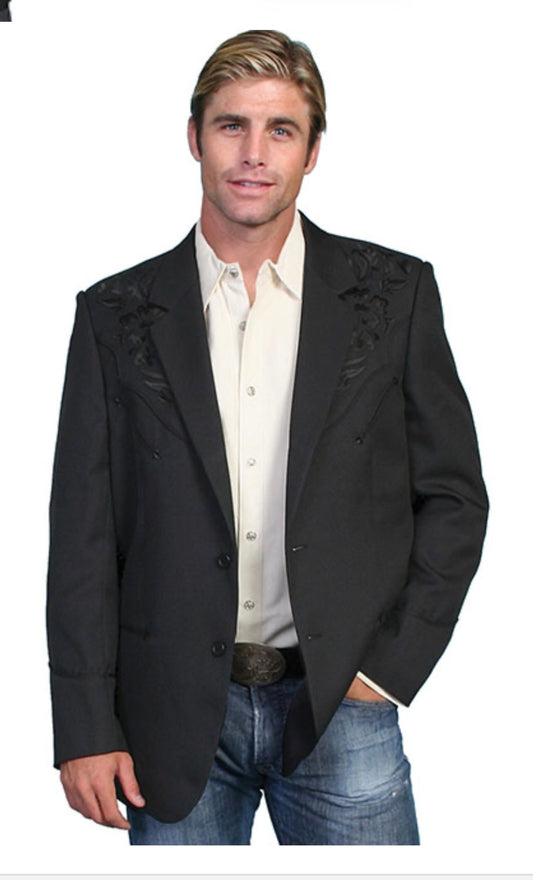 Men’s Embroidered Sportcoat by Scully