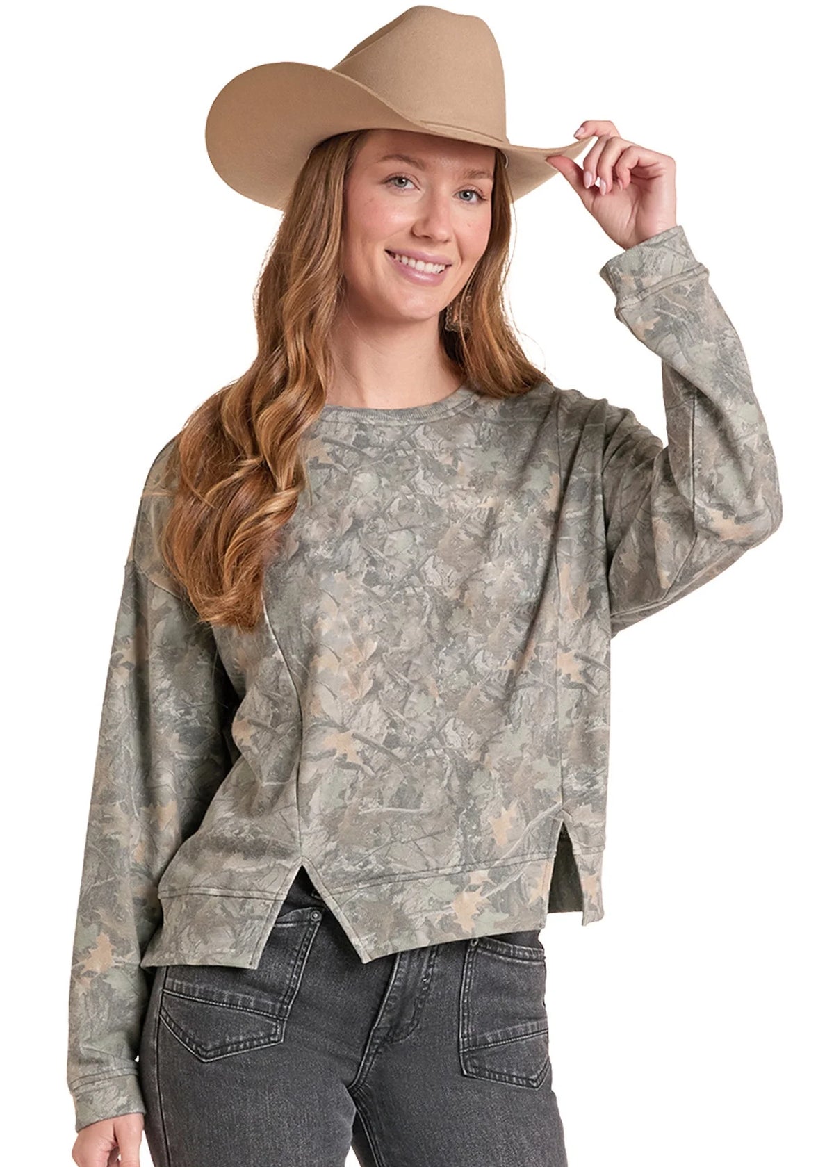 Rock & Roll Tree Camo Sweatshirt