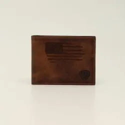 Ariat® Distressed USA Flag Bi-Fold Wallet