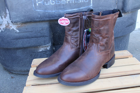 Laredo 62084 Brown Half Boot with Zipper