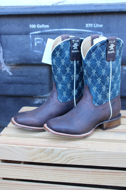 Tin Haul Boots-Criss-Cross Cross