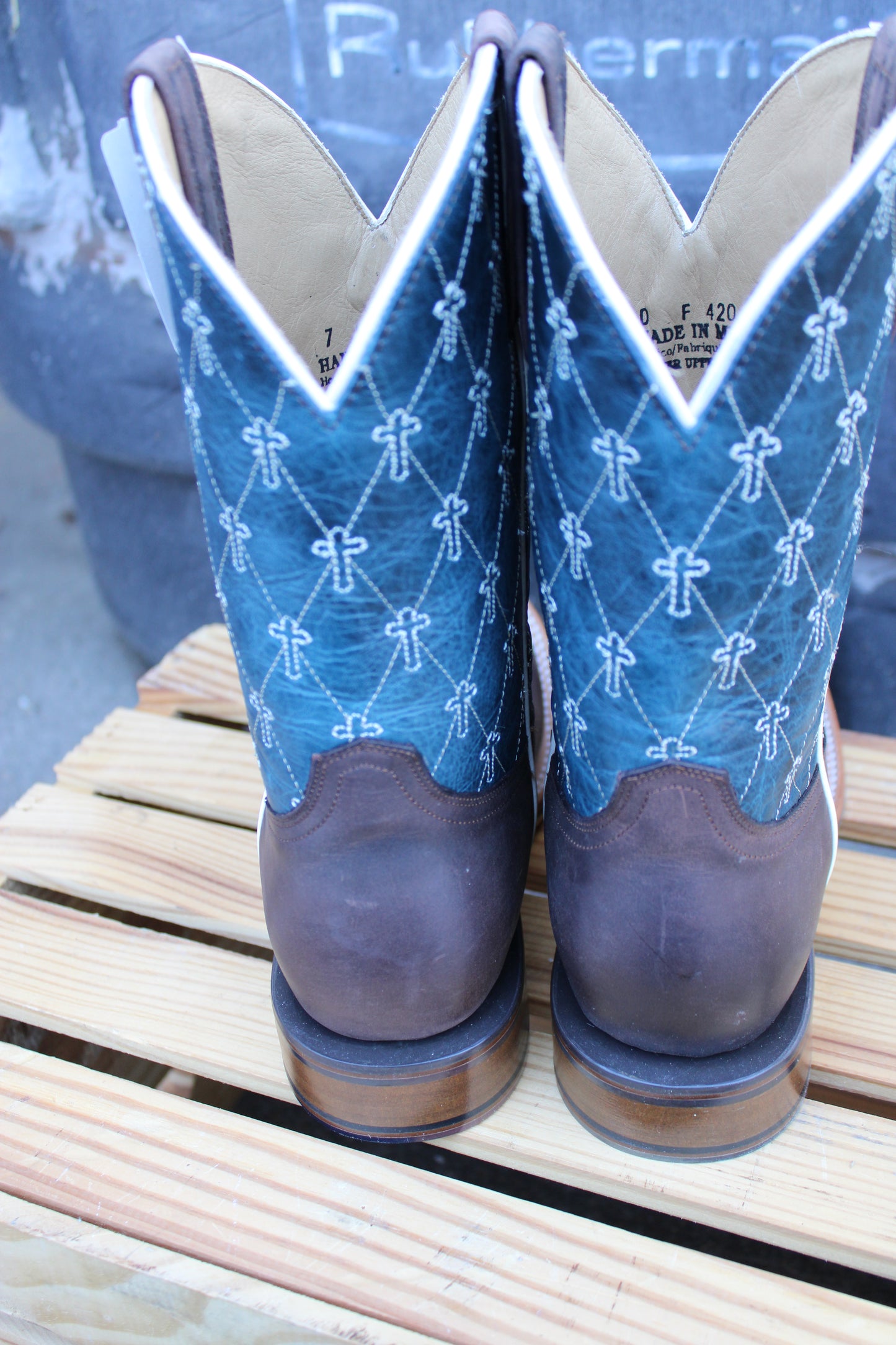 Tin Haul Boots-Criss-Cross Cross
