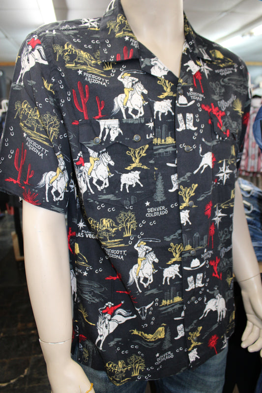 Wrangler® Way Out West Camp Shirt