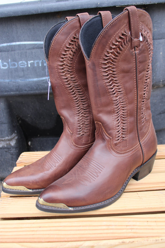 Dingo Boots- Brown with Gold Kick Toe