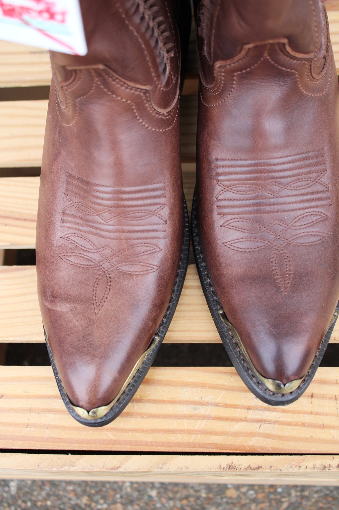 Dingo Boots- Brown with Gold Kick Toe