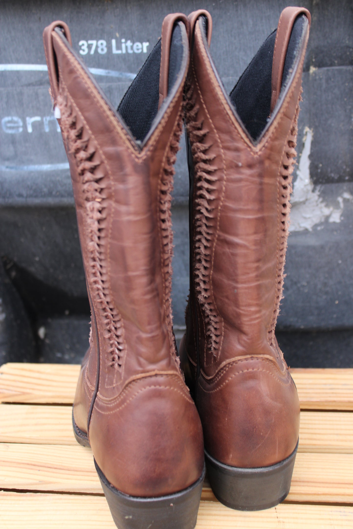 Dingo Boots- Brown with Gold Kick Toe