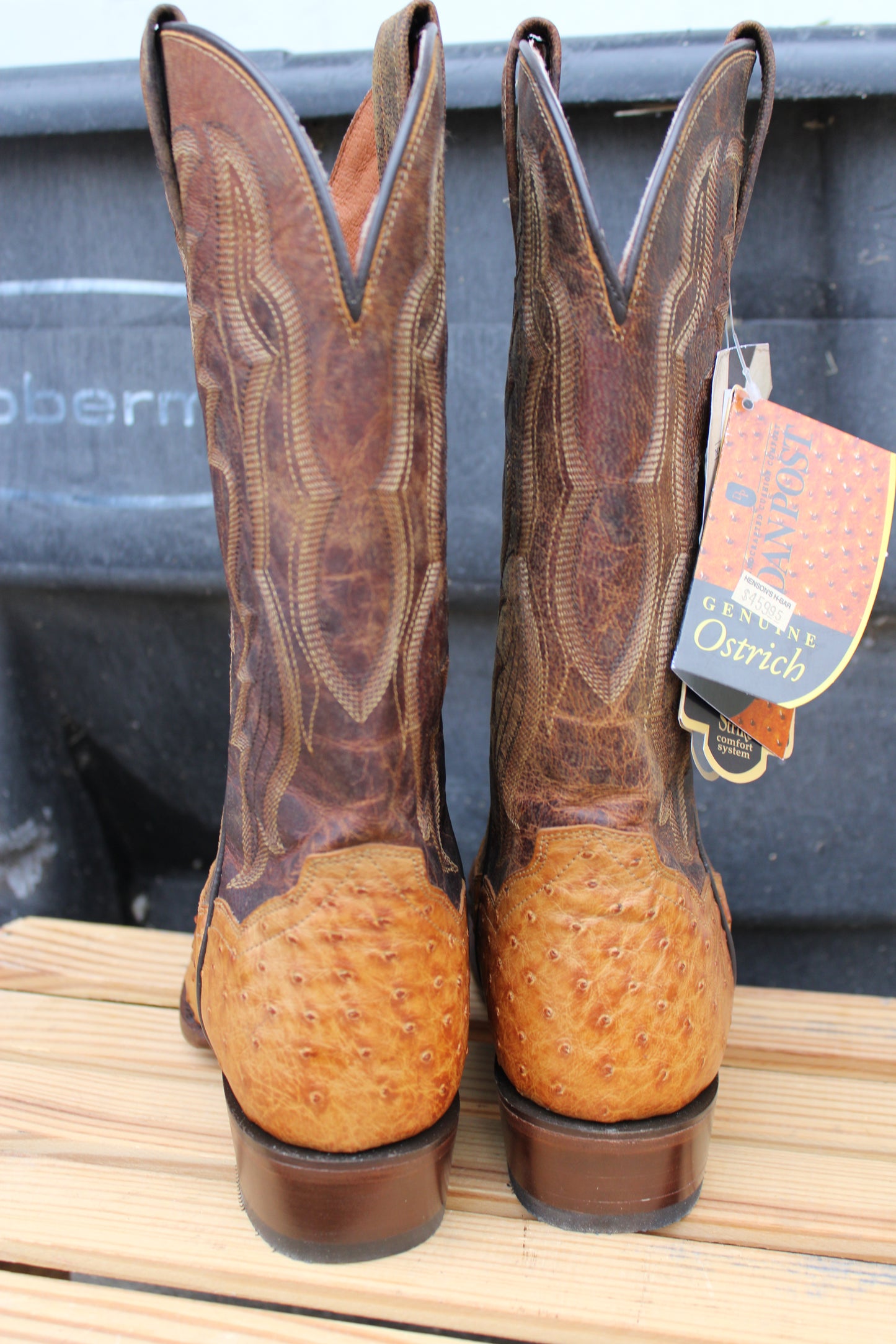 Dan Post-Gehrig Full Quill Ostrich Boot