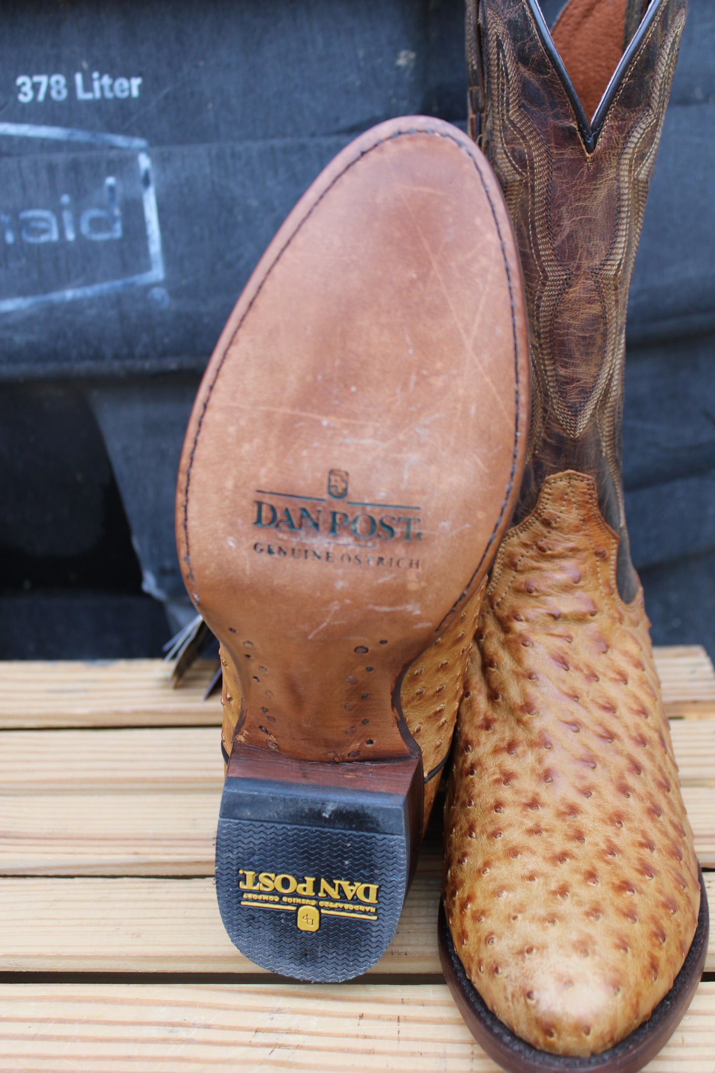 Dan Post-Gehrig Full Quill Ostrich Boot