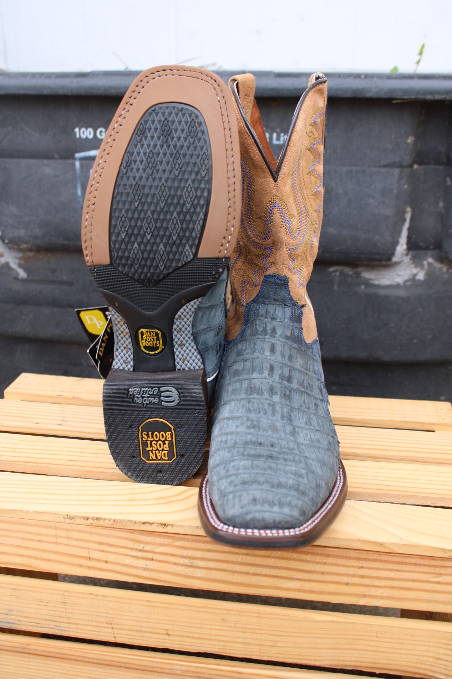 Dan Post Cowboy Certified- Denim Caiman