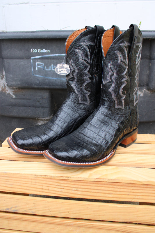 Dan Post Cowboy Certified- Kingsly-Black Caiman Boots