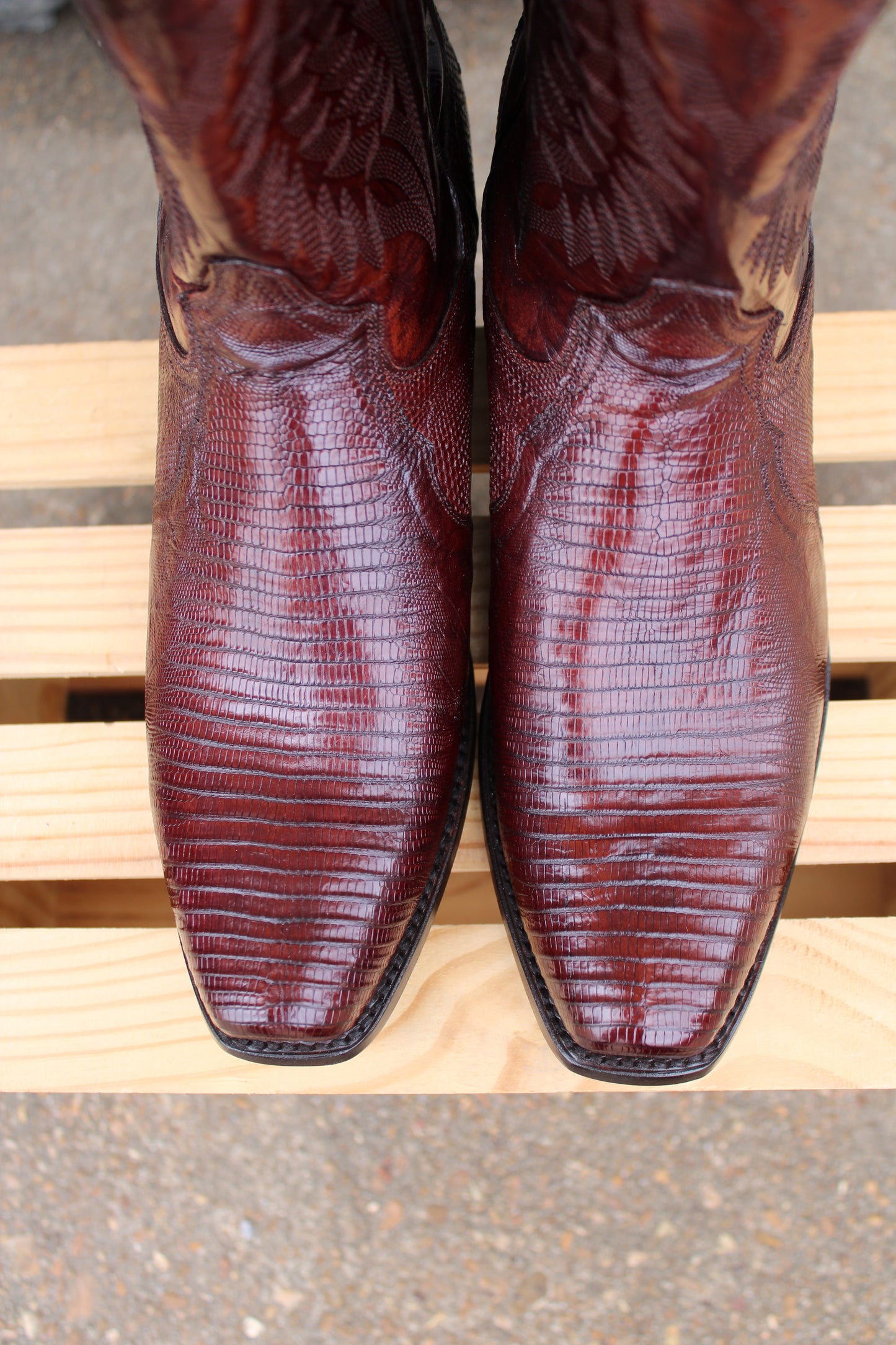 Dan Post- Ringold- Antique Tan Lizard Boot