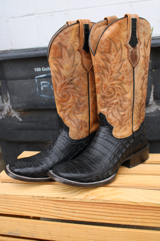 Stetson Horseman-Black Caiman Belly