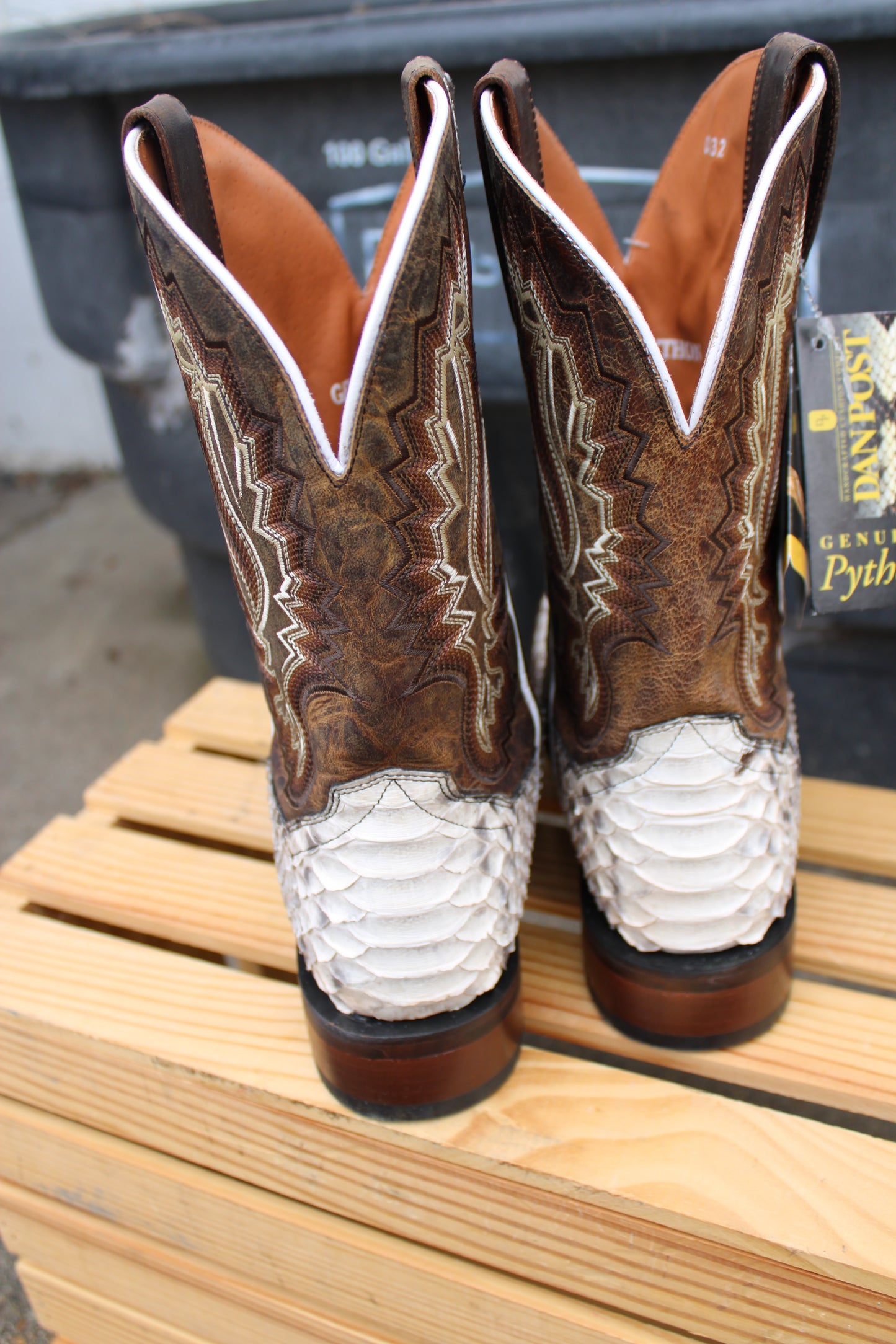 Dan Post Cowboy Certified-Brutus-Python Natural & Brown