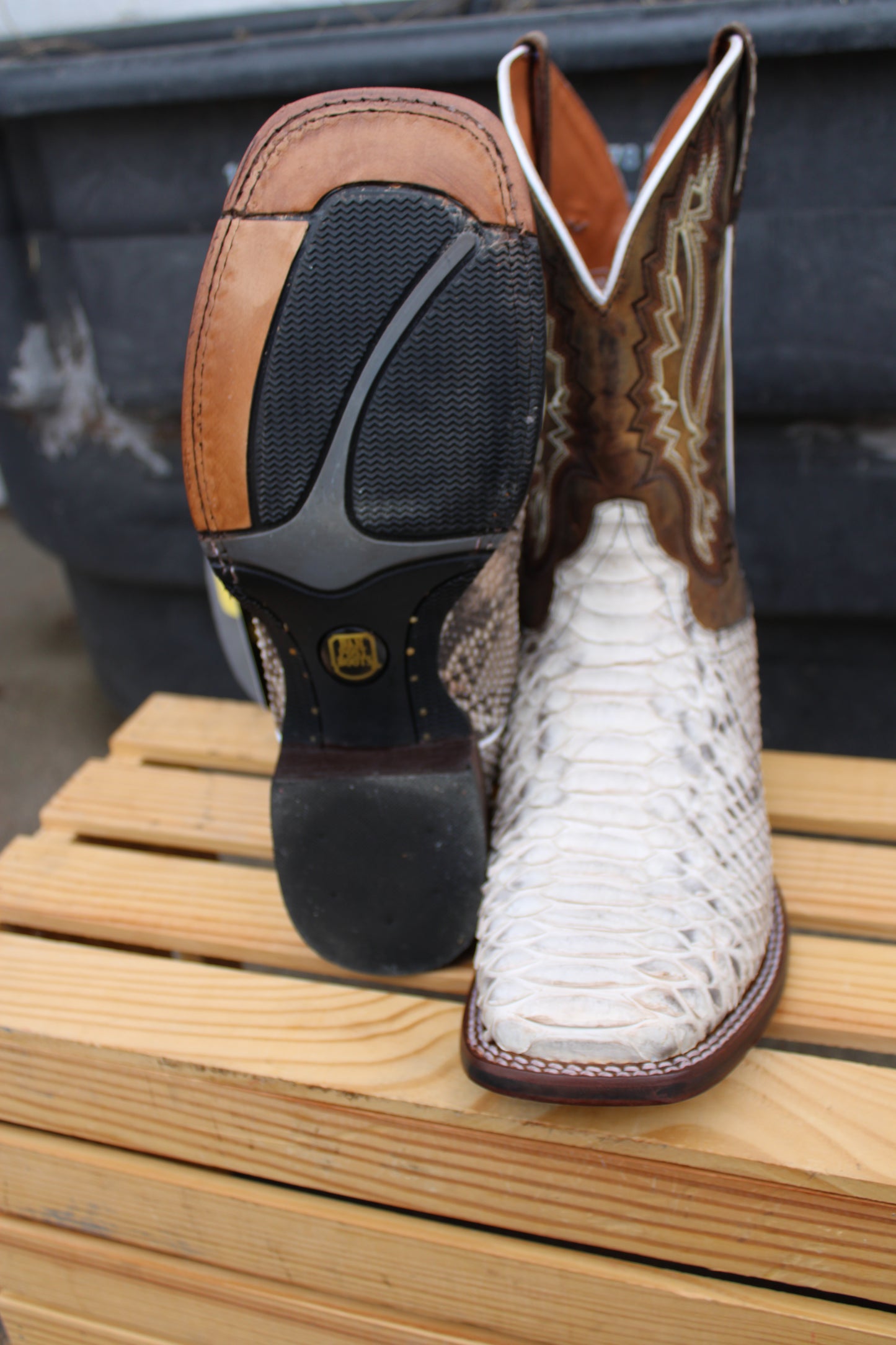 Dan Post Cowboy Certified-Brutus-Python Natural & Brown