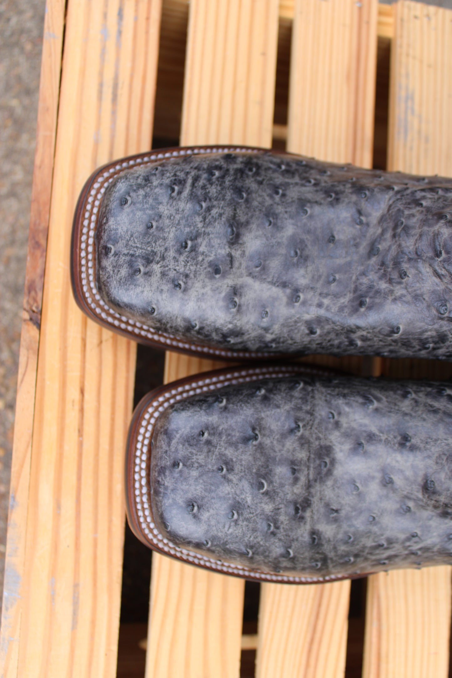 Dan Post Cowboy Certified- Alamosa Full Quill Ostrich- Gray