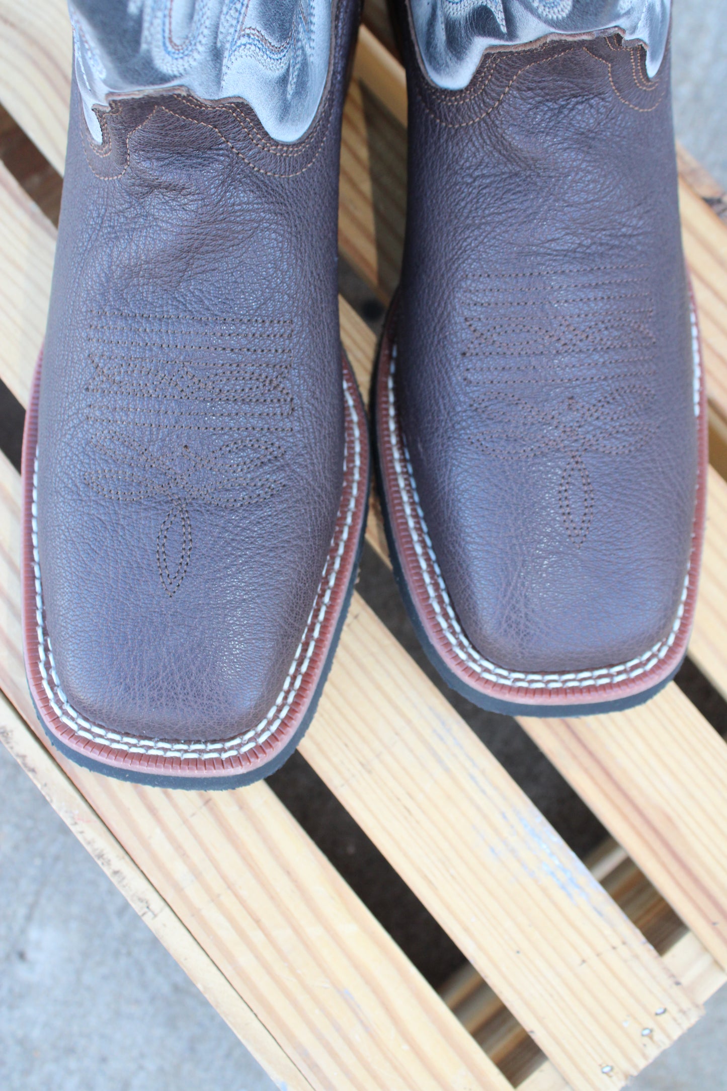 Cowboy Approved by Laredo-Chocolate & Denim Taylor