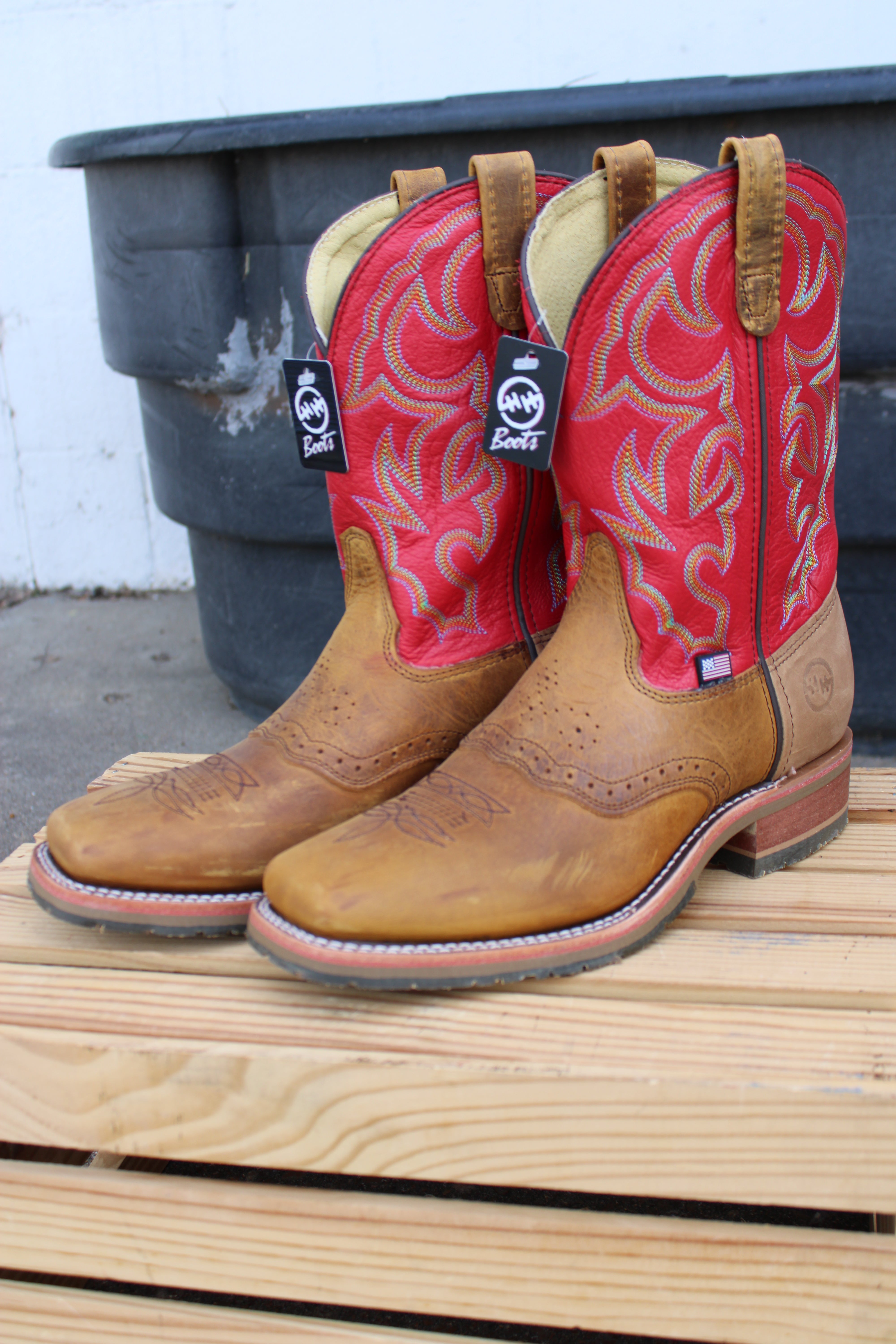 洋楽 D.B.H./DOUBLE BIZ DE H Buy Double-H DH1552 Boots – Tough Cowboy Look - Hewlett & Dunn