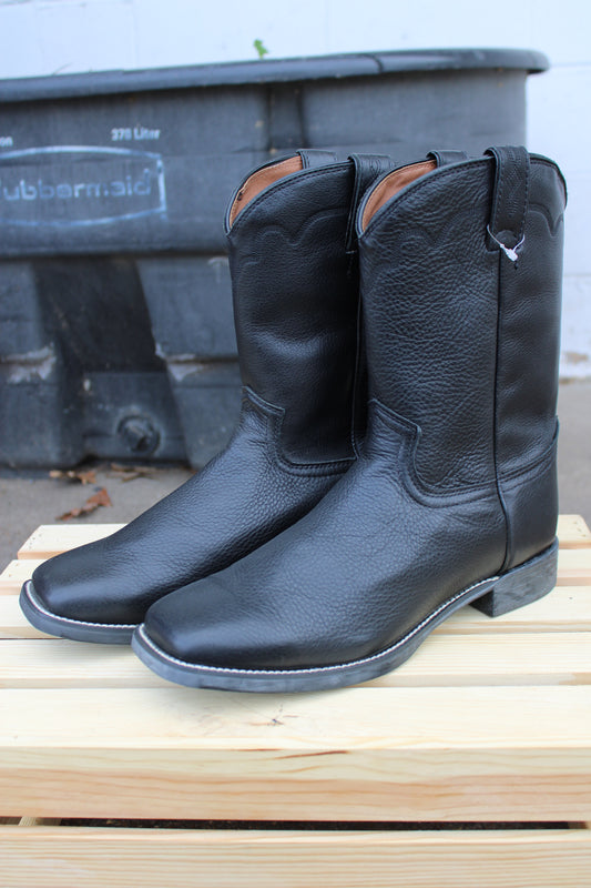 Justin 3903 Black Square Toe