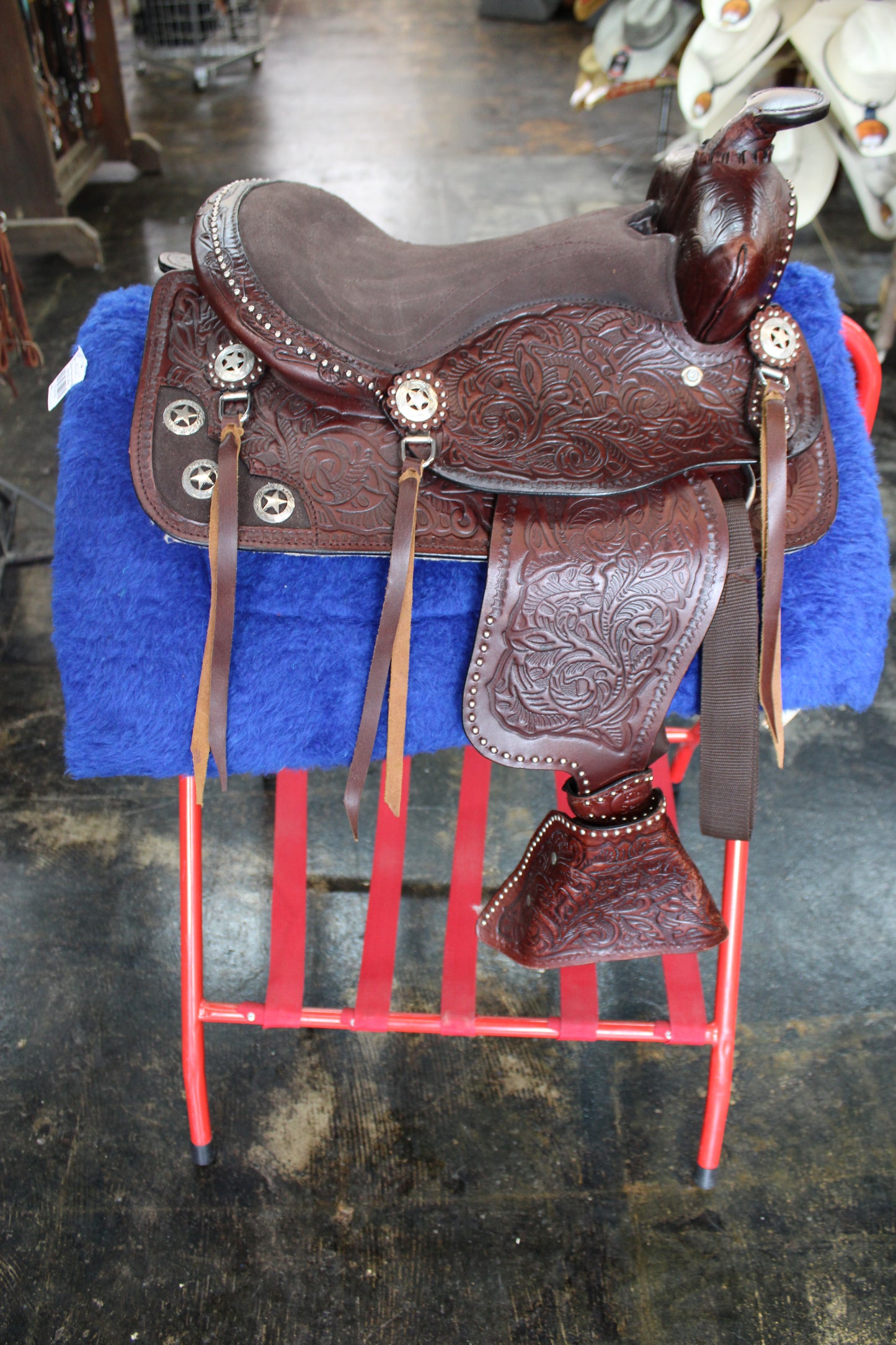 12" King Series Pony Saddle with Tapaderos