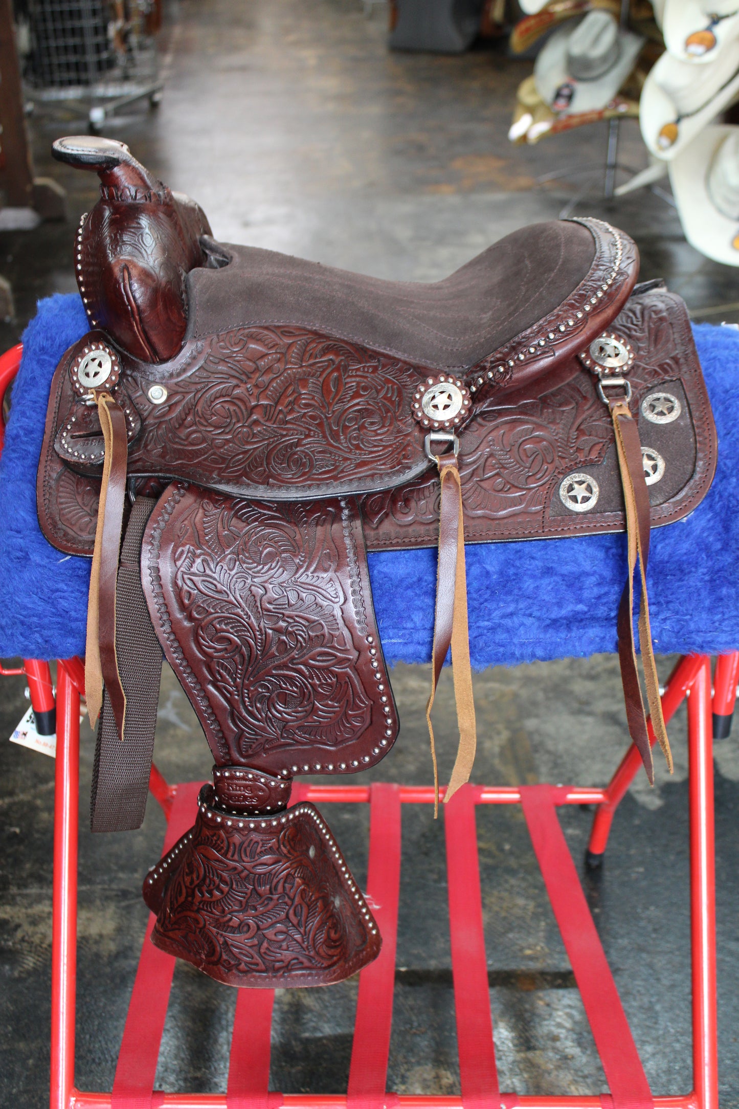 12" King Series Pony Saddle with Tapaderos