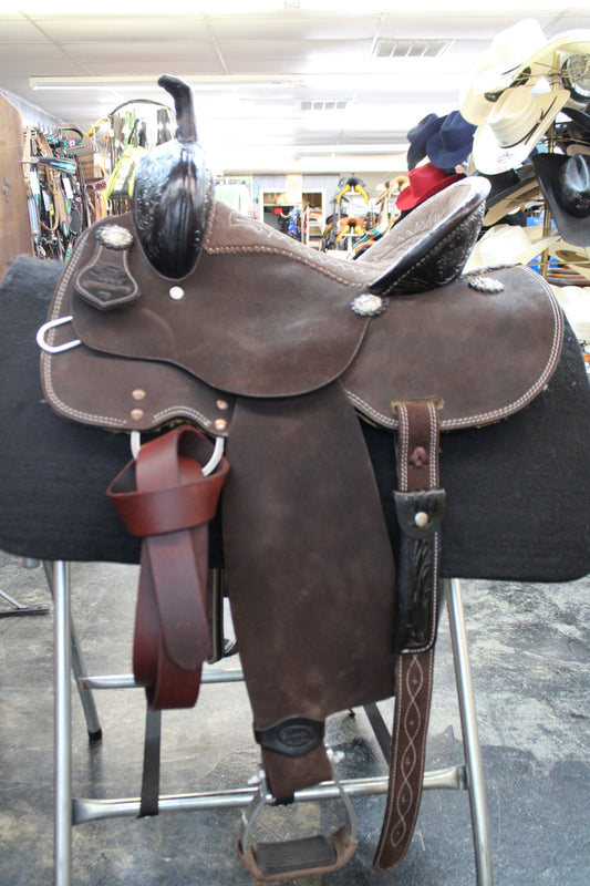 14" Silver Royal "Booker" Barrel Saddle