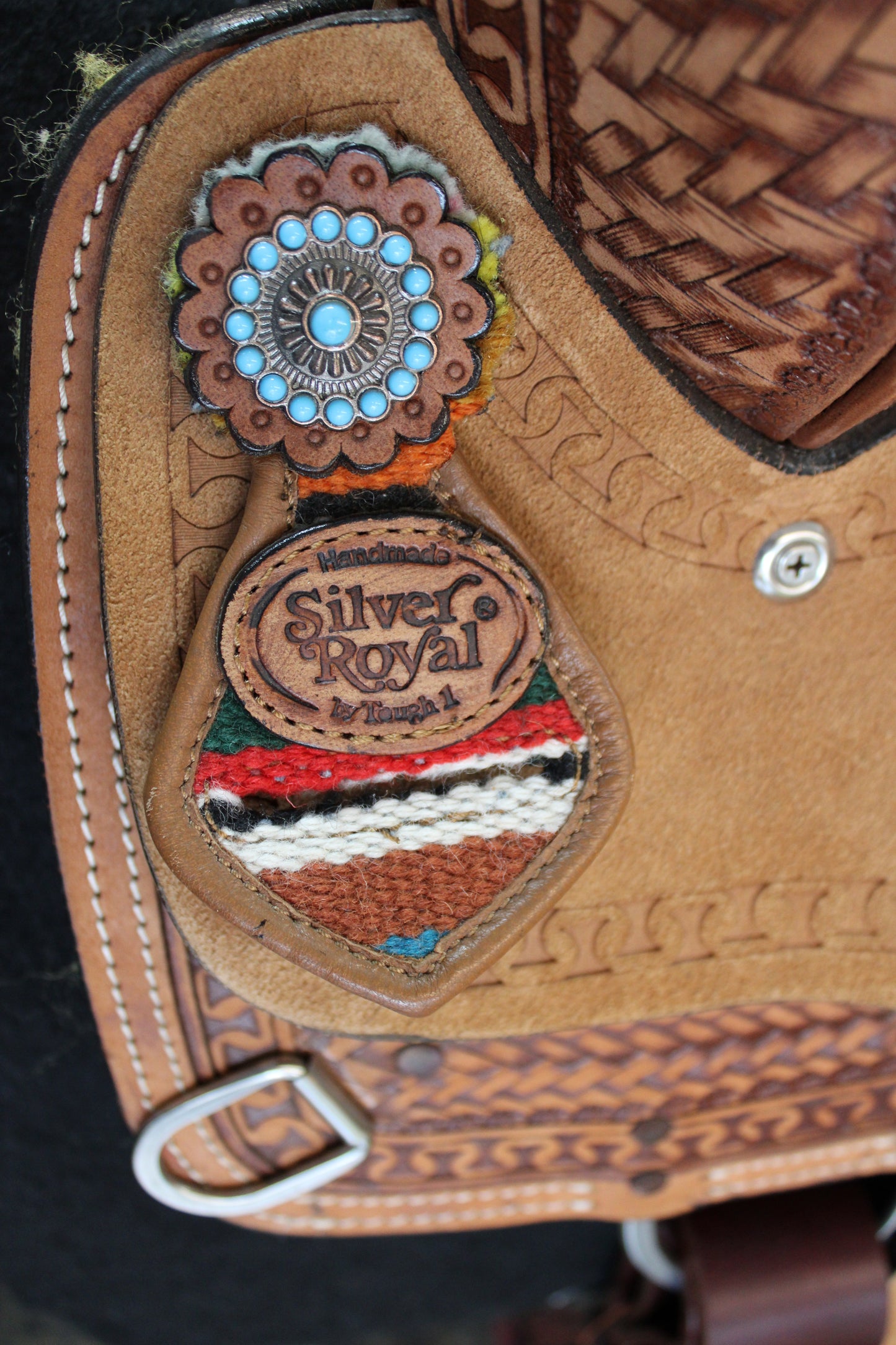 13” Silver Royal "Serape Deluxe" Barrel Saddle