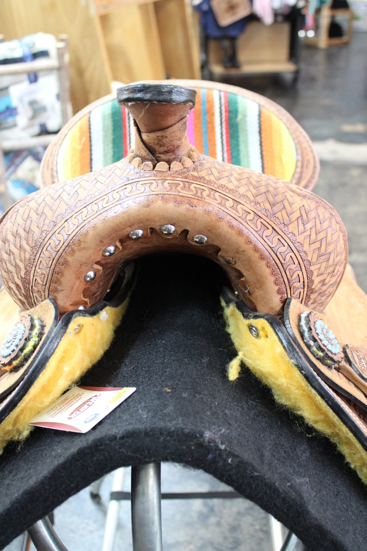 13” Silver Royal "Serape Deluxe" Barrel Saddle