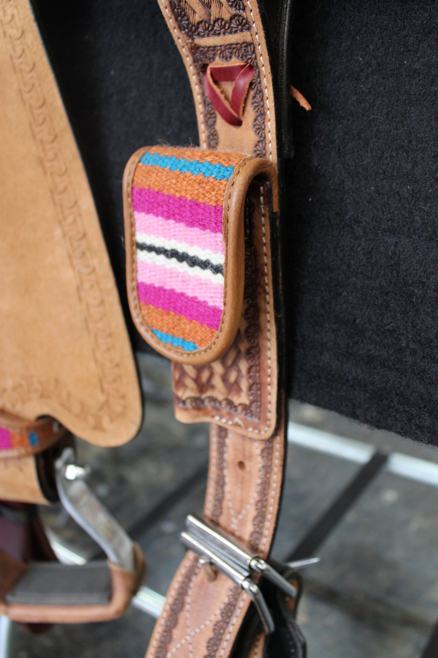 13” Silver Royal "Serape Deluxe" Barrel Saddle