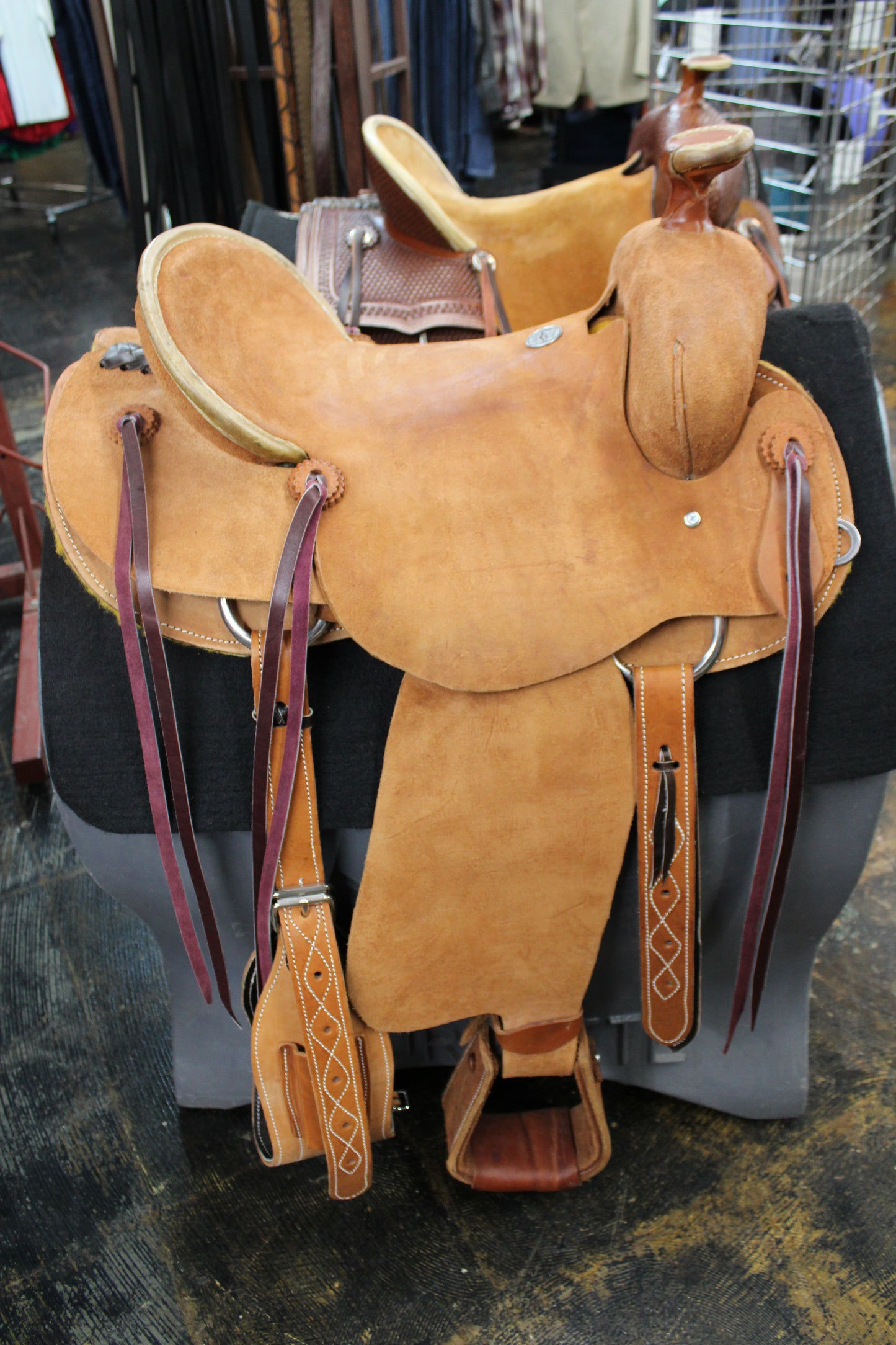 16" Longhorn Roughout Ranch Saddle