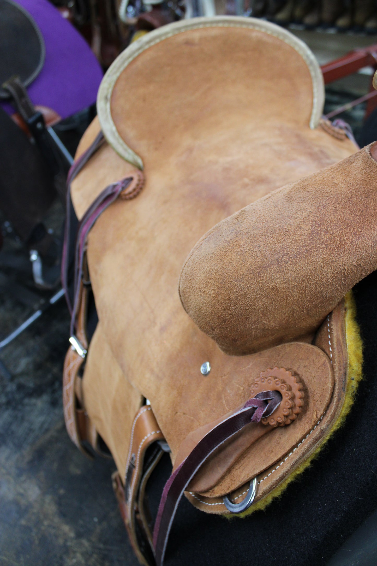 16" Longhorn Roughout Ranch Saddle