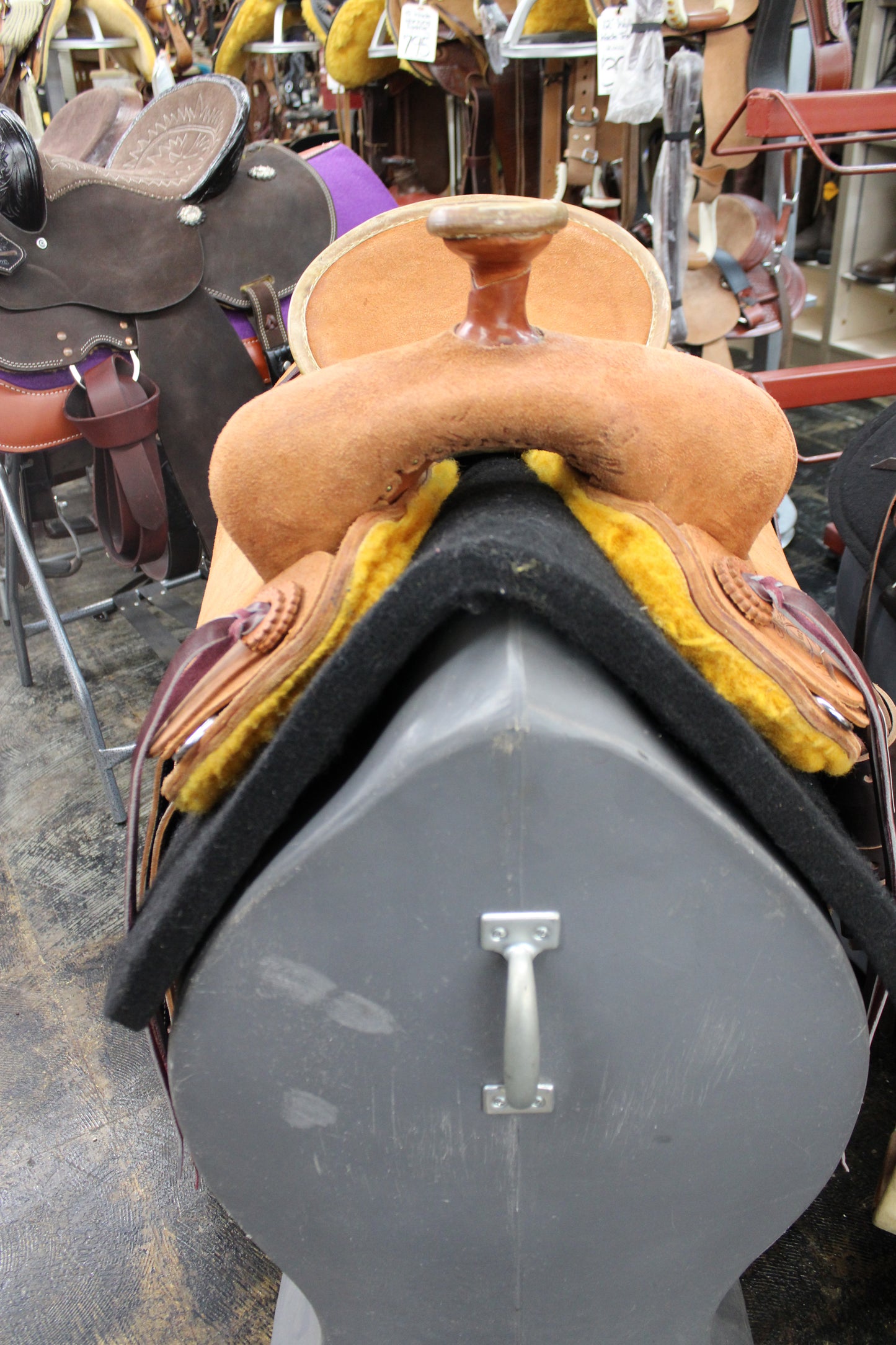 16" Longhorn Roughout Ranch Saddle