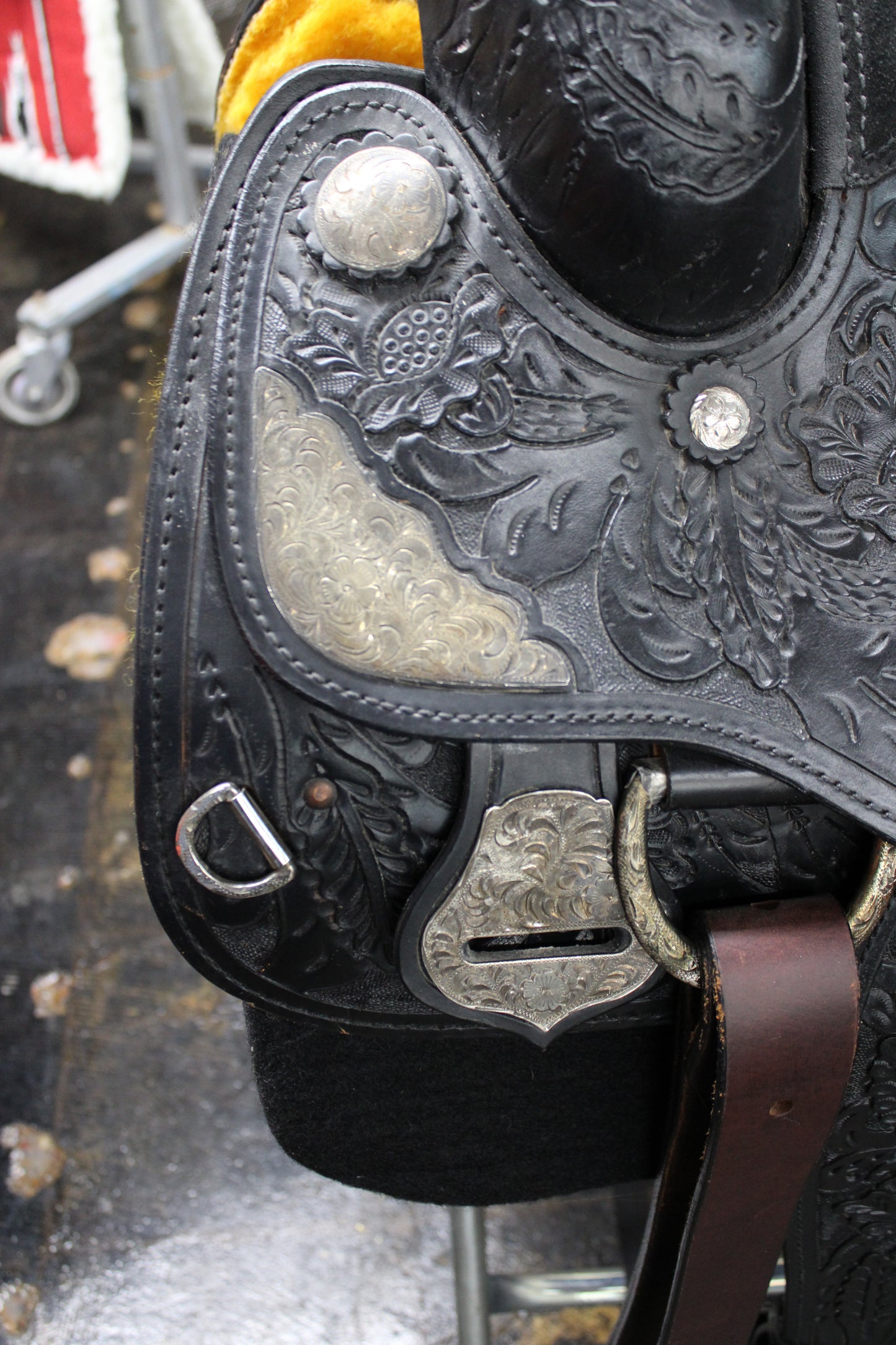 16 1/2” Silver Royal "Black Beauty" Show Saddle