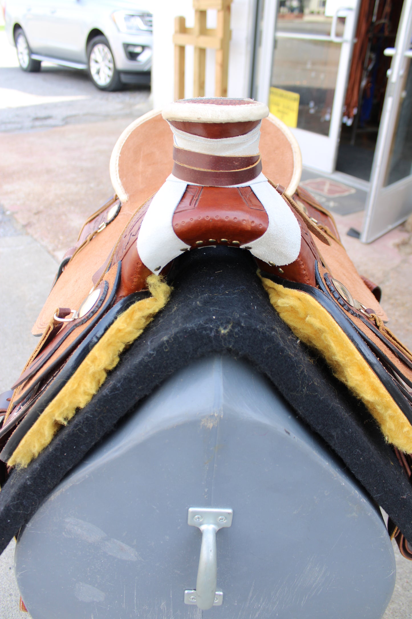 15” Silver Royal Wade Tree Working Saddle