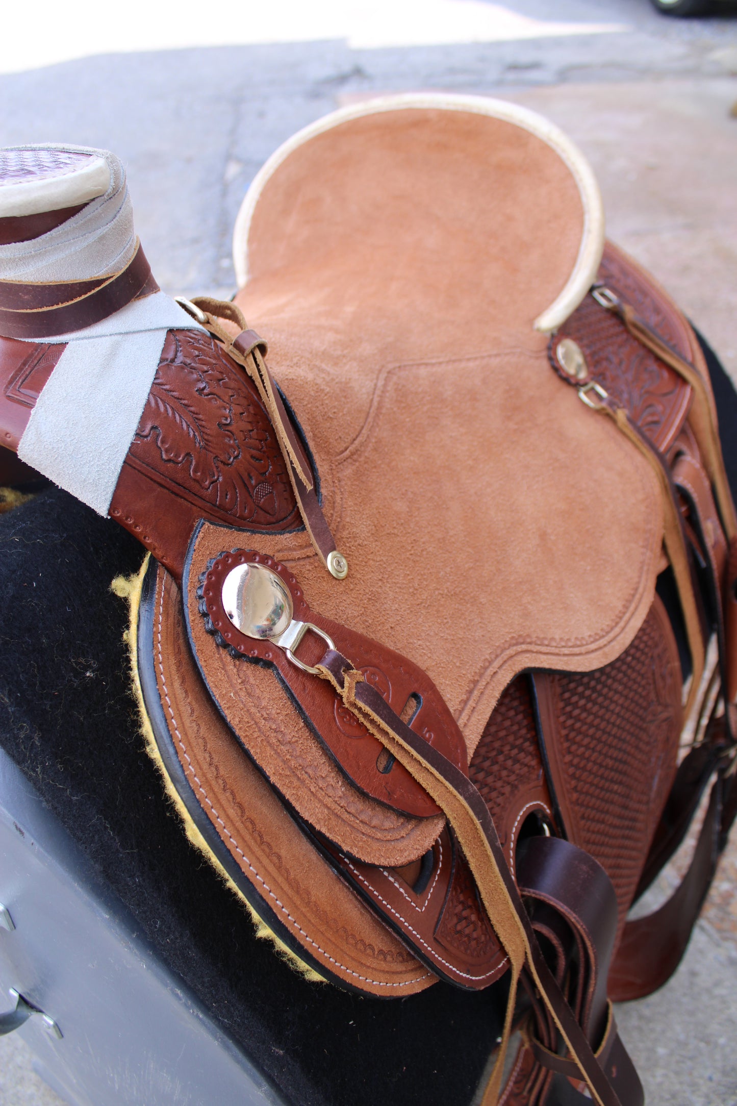 15” Silver Royal Wade Tree Working Saddle