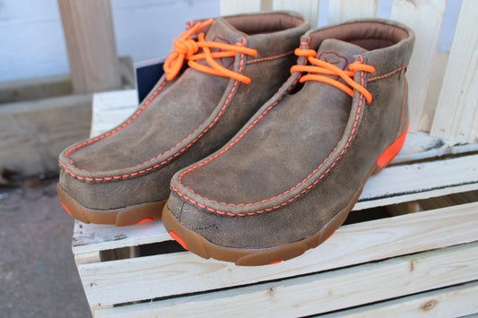 Men’s Twisted X Driving Mocs-Neon Orange