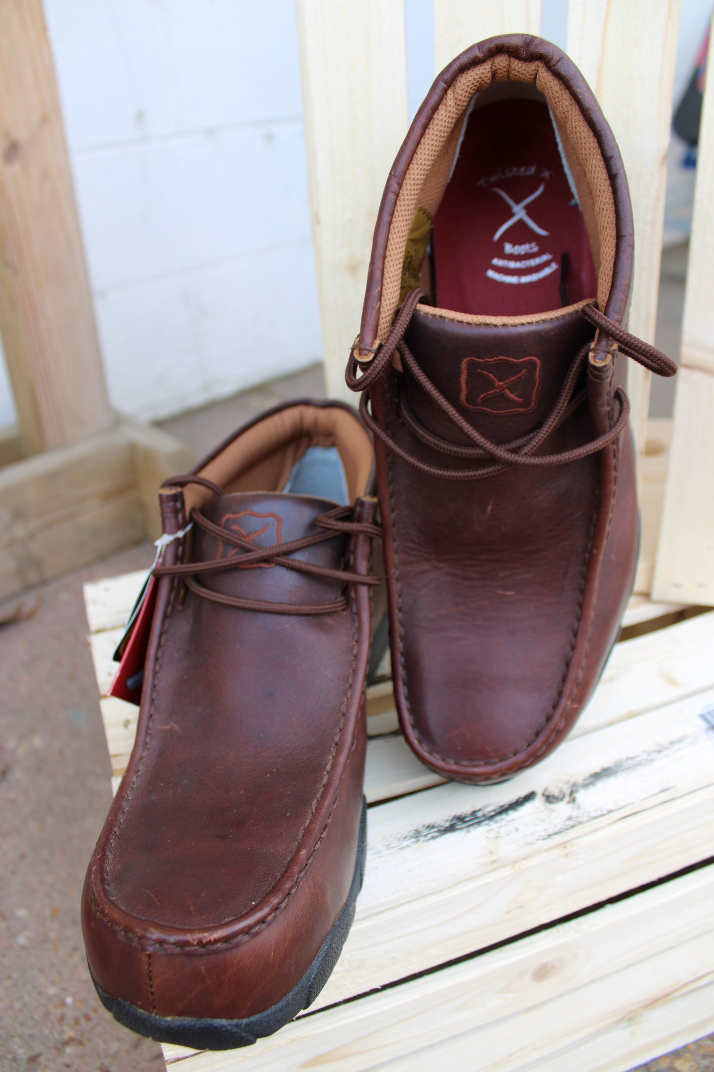 Men's Twisted X Work Chukka Driving Moc-Copper