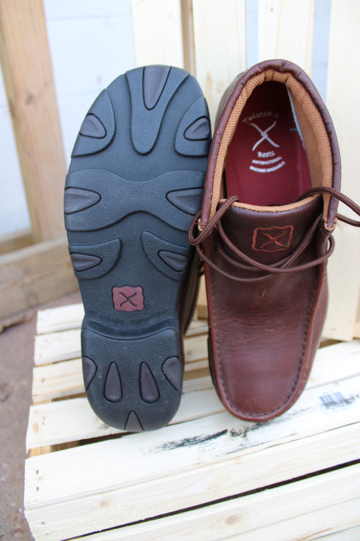Men's Twisted X Work Chukka Driving Moc-Copper