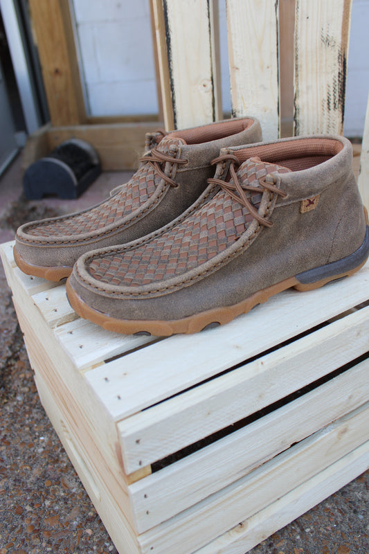 Women’s Chukka Driving Moc by Twisted X- Bomber & Tan
