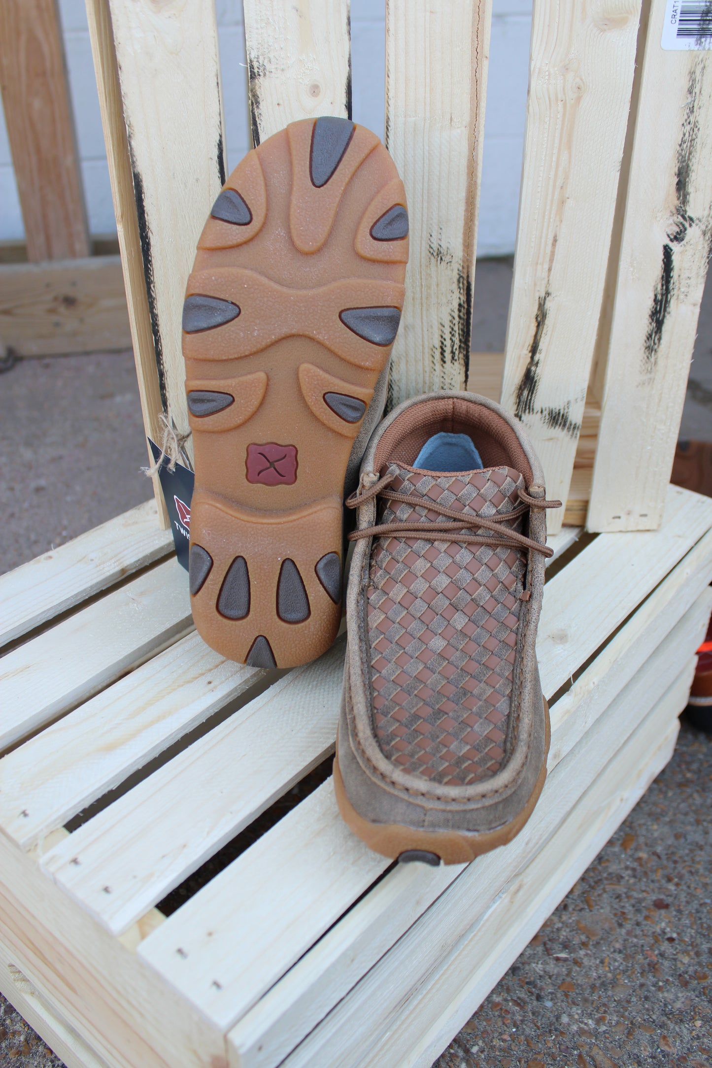 Women’s Chukka Driving Moc by Twisted X- Bomber & Tan