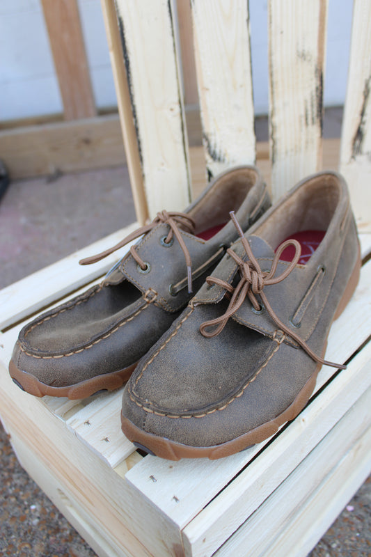Youth LaceUp Boat Shoe by Twisted X