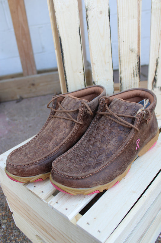 Women's Chukka Driving Moc by Twisted X-Tough Enough To Wear Pink