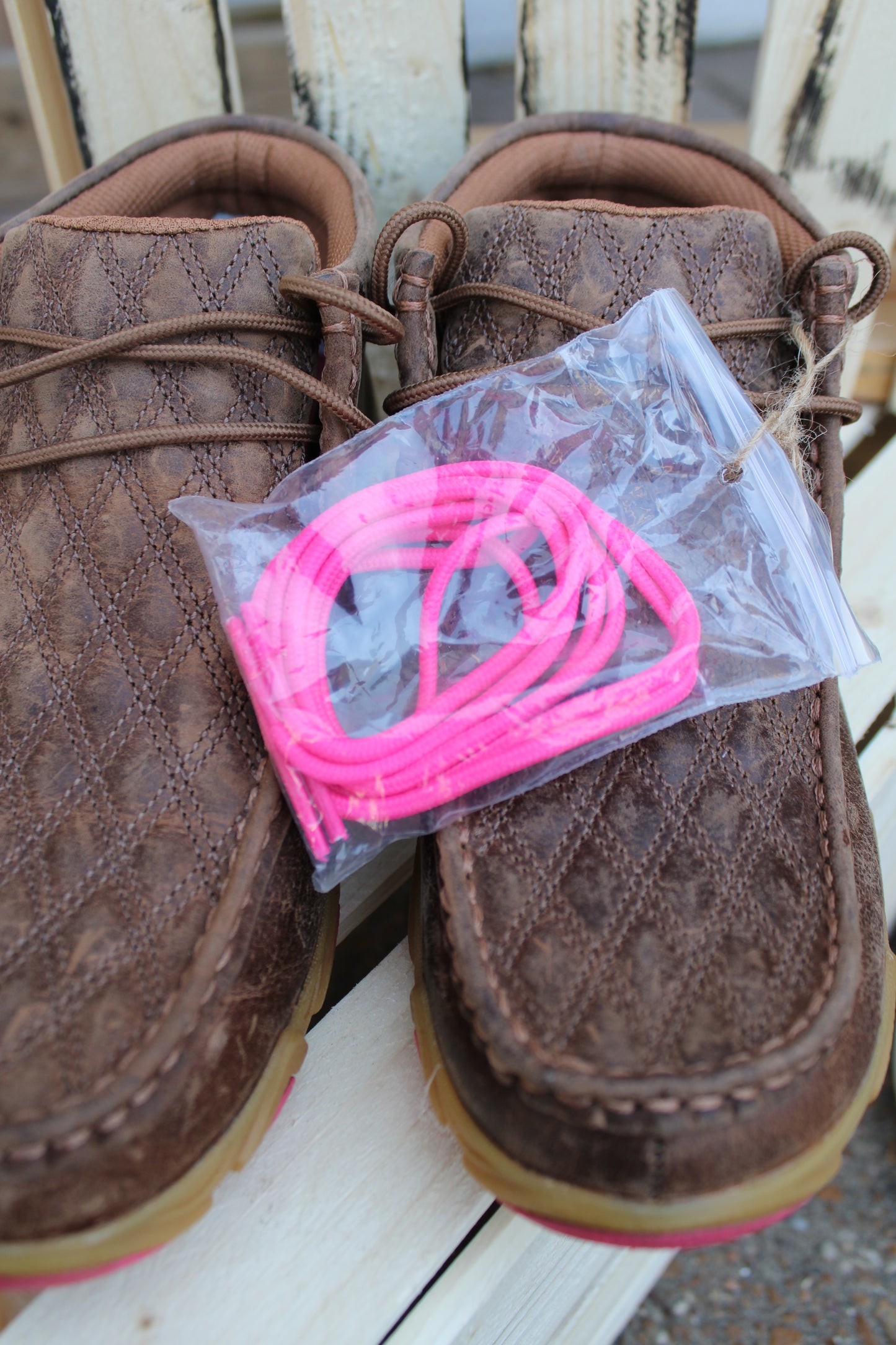 Women's Chukka Driving Moc by Twisted X-Tough Enough To Wear Pink