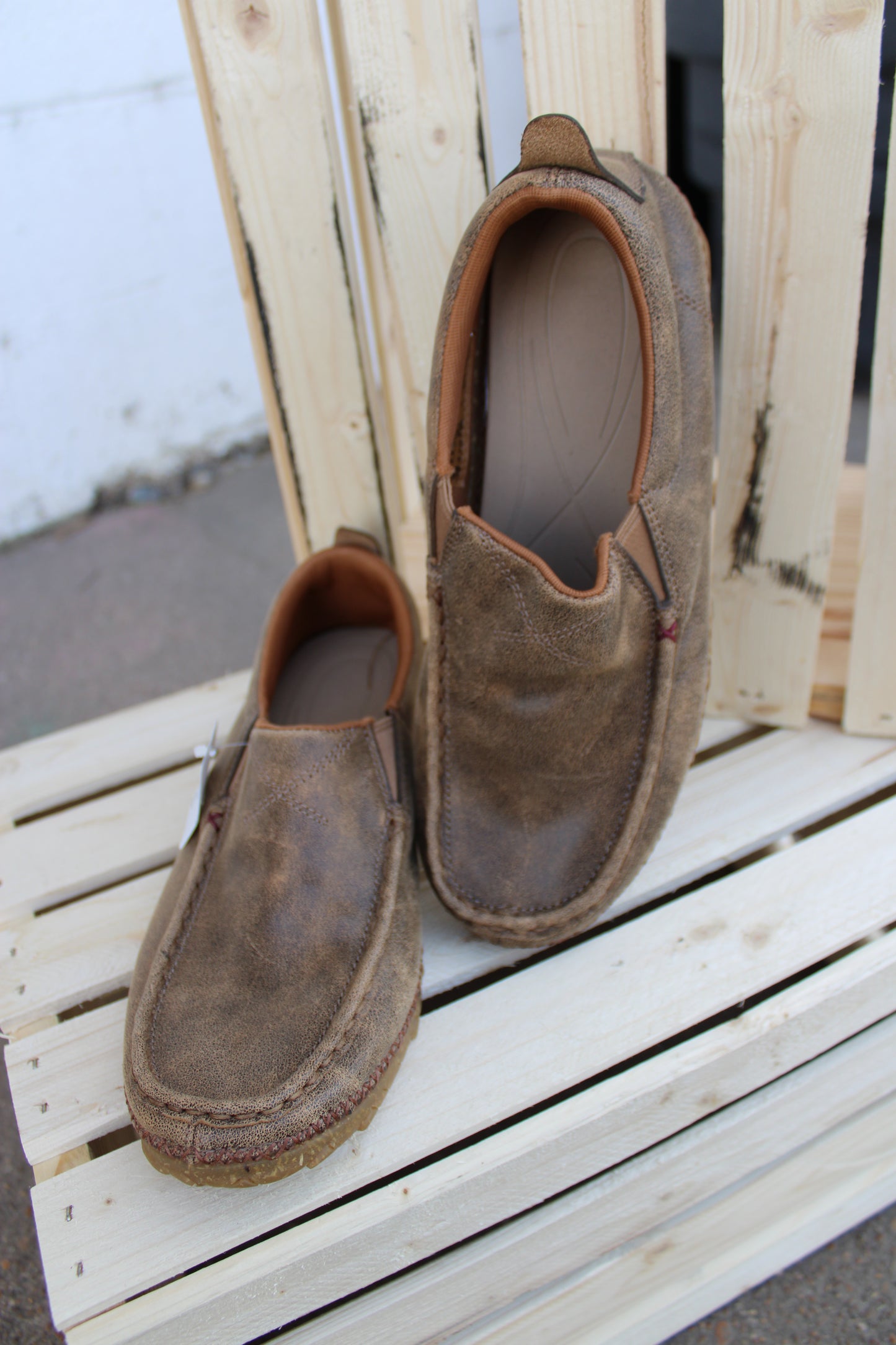 Women's Zero X Slip-On Boat Shoe by Twisted X- Bomber